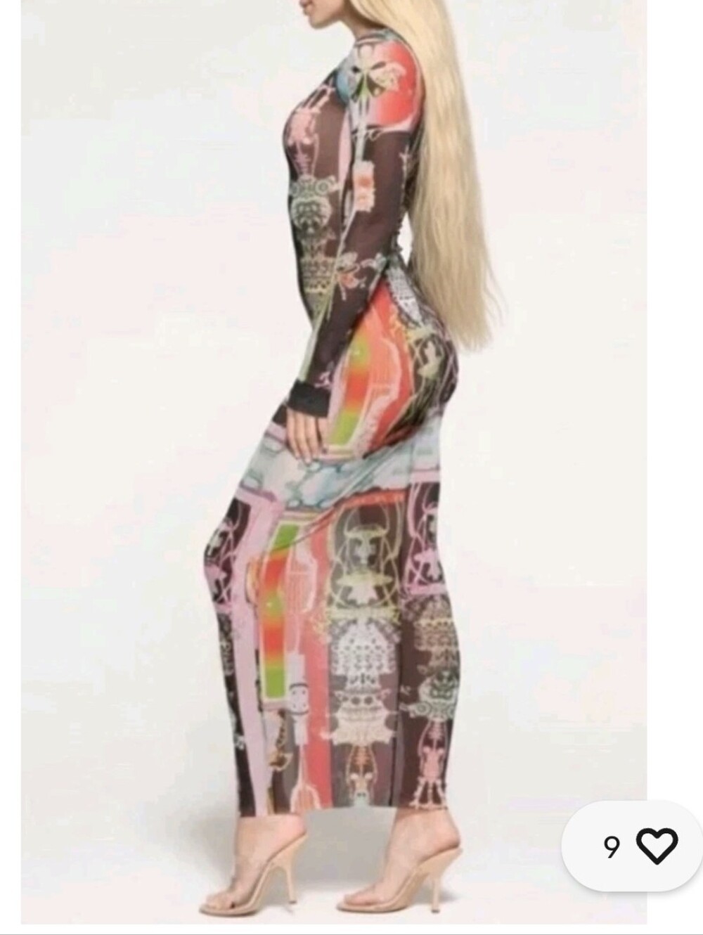 RARE SKIMS Summer Mesh "Orchid Cabinet" Dress